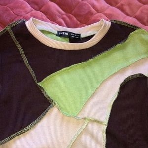 Shein crop top long sleeve